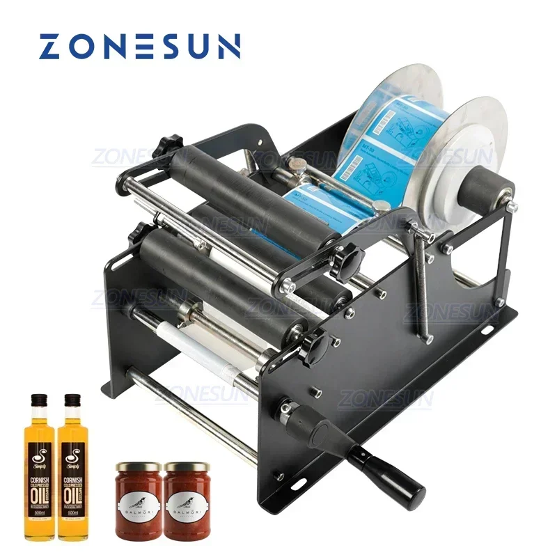 Label Maker - ZONESUN Manuelle Etikettiermaschine mit Griff, Etikettenapplikator,