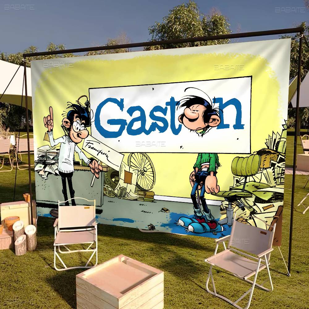 Commercial Printing Company - G-Gaston Lagaffe Anime Hochwertige Druck-Werbeflagge Firmen-Partybanner