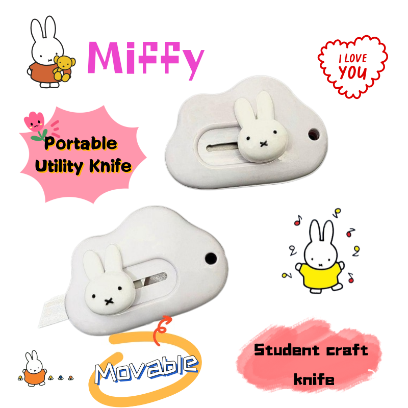 Printer Paper - Miffy-Kaninchen-Kunstmesser, kreatives, individuelles, niedliches Cartoon-Messer, tragbares,