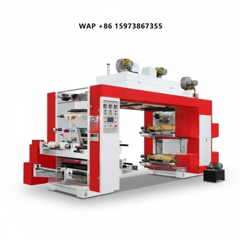Label Printer - Günstiger Hochgeschwindigkeits-Automatischer 6-Farben Flexodruck-Etikettendrucker mit PLC-System