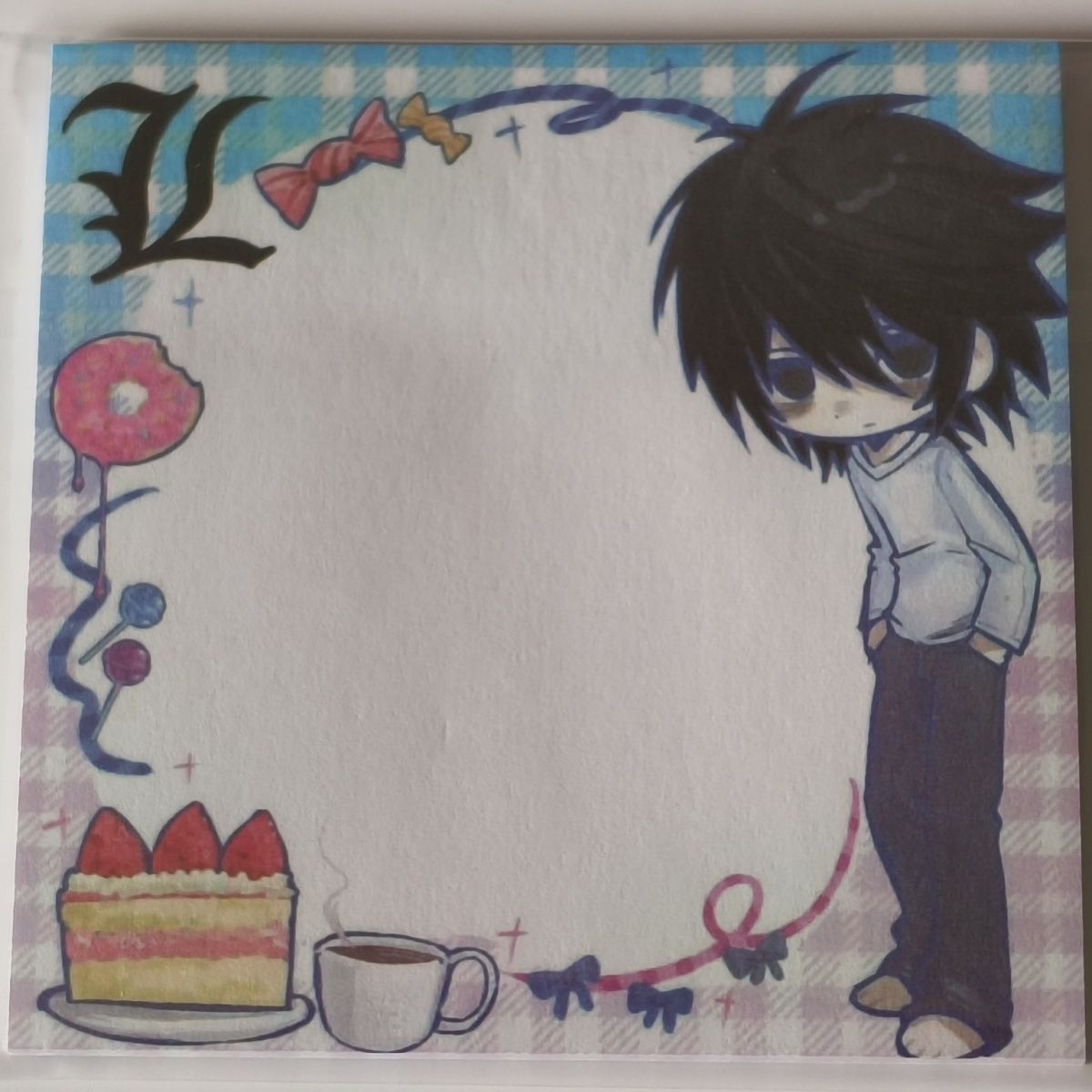 Printer Paper - Death Note L Anime Notizblock Niedlicher