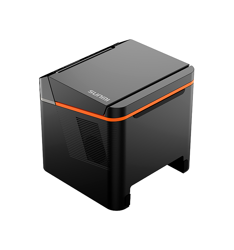 Barcode Printer - 80mm Barcode-Thermoetikettendrucker Geräuscharm Hochgeschwindigkeitsdruck Unterstützt Mehrsprachige