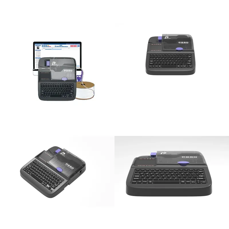 Label Printer - Professioneller P990 Kabel-Etikettendrucker Kabelmarkierungsdrucker Nicht Drahtlos