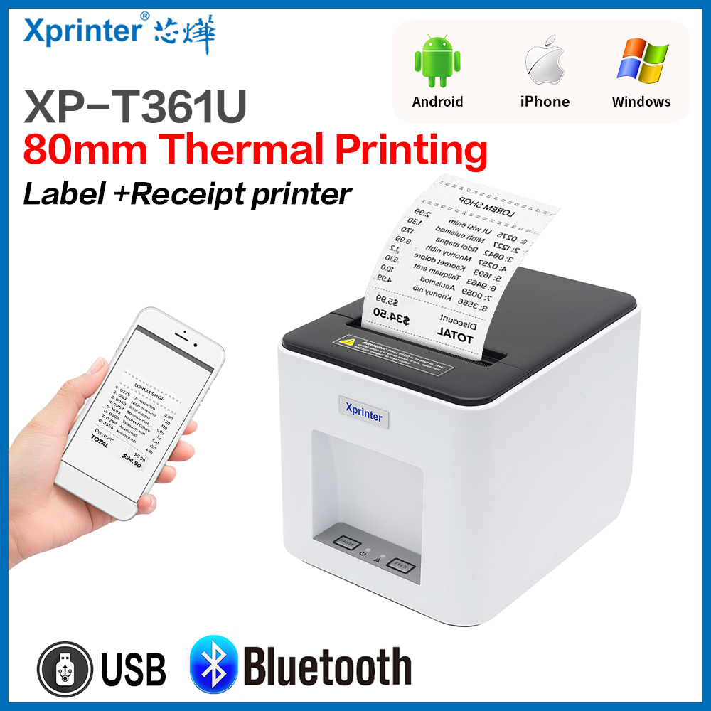 Commercial Book Printing Machines - Xprinter 361b Thermo etiketten drucker Barcode-Aufkleber