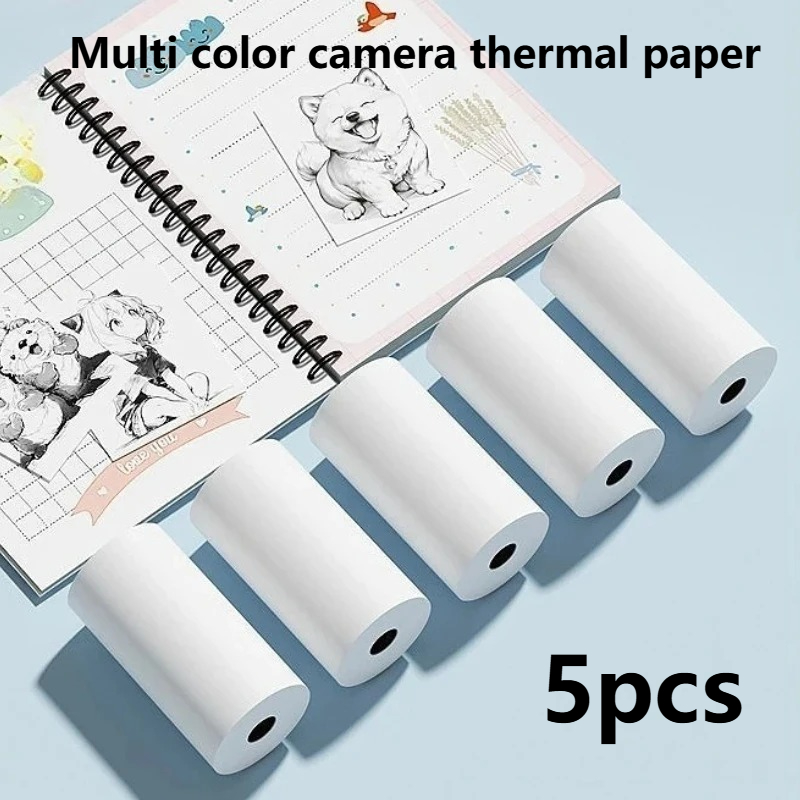 Printer Paper - 5 Rollen Thermo-Klebeaufkleber, Fotopapier, Drucker, Zubehör,