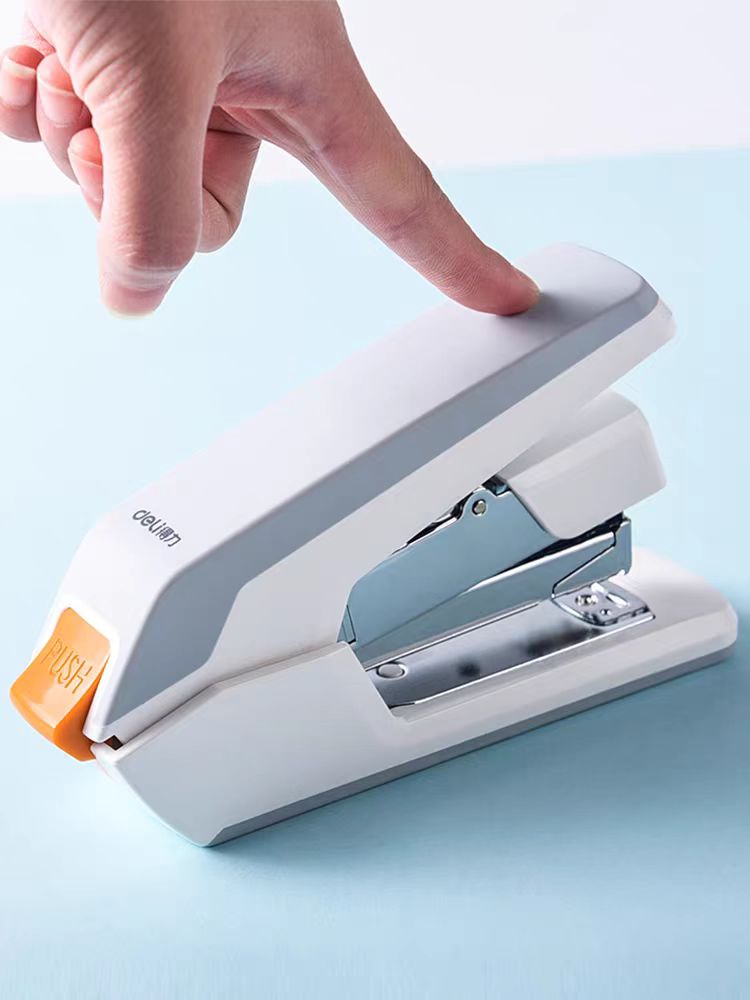 Stapler Heavy Duty - Deli müheloses Desktop-Heftgerät, 40-Blatt-Kapazität, Ein-Finger-Touch-Heftgerät, einfach