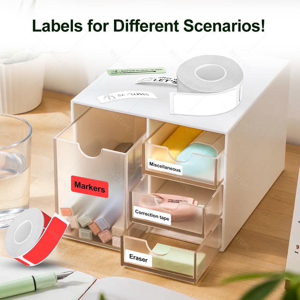 Neues, farbenfrohes, selbstkle – Label Maker Bewertung und Preis