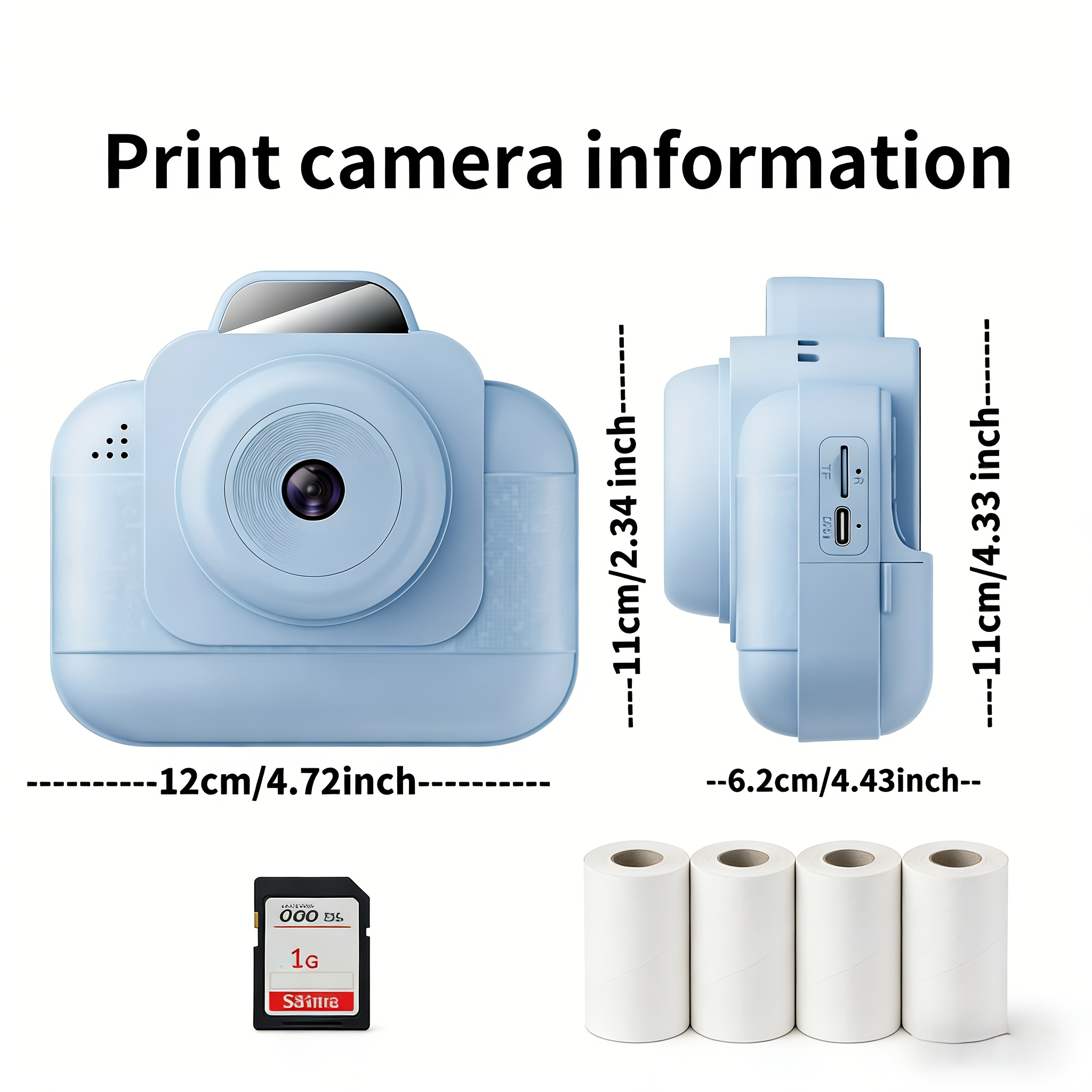 Tragbarer Fotodrucker (blau) m – Printer Paper Bewertung und Preis