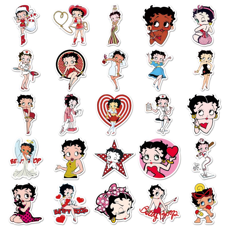 Betty Boop 50 Aufkleber mit ho – Printer Paper Bewertung und Preis